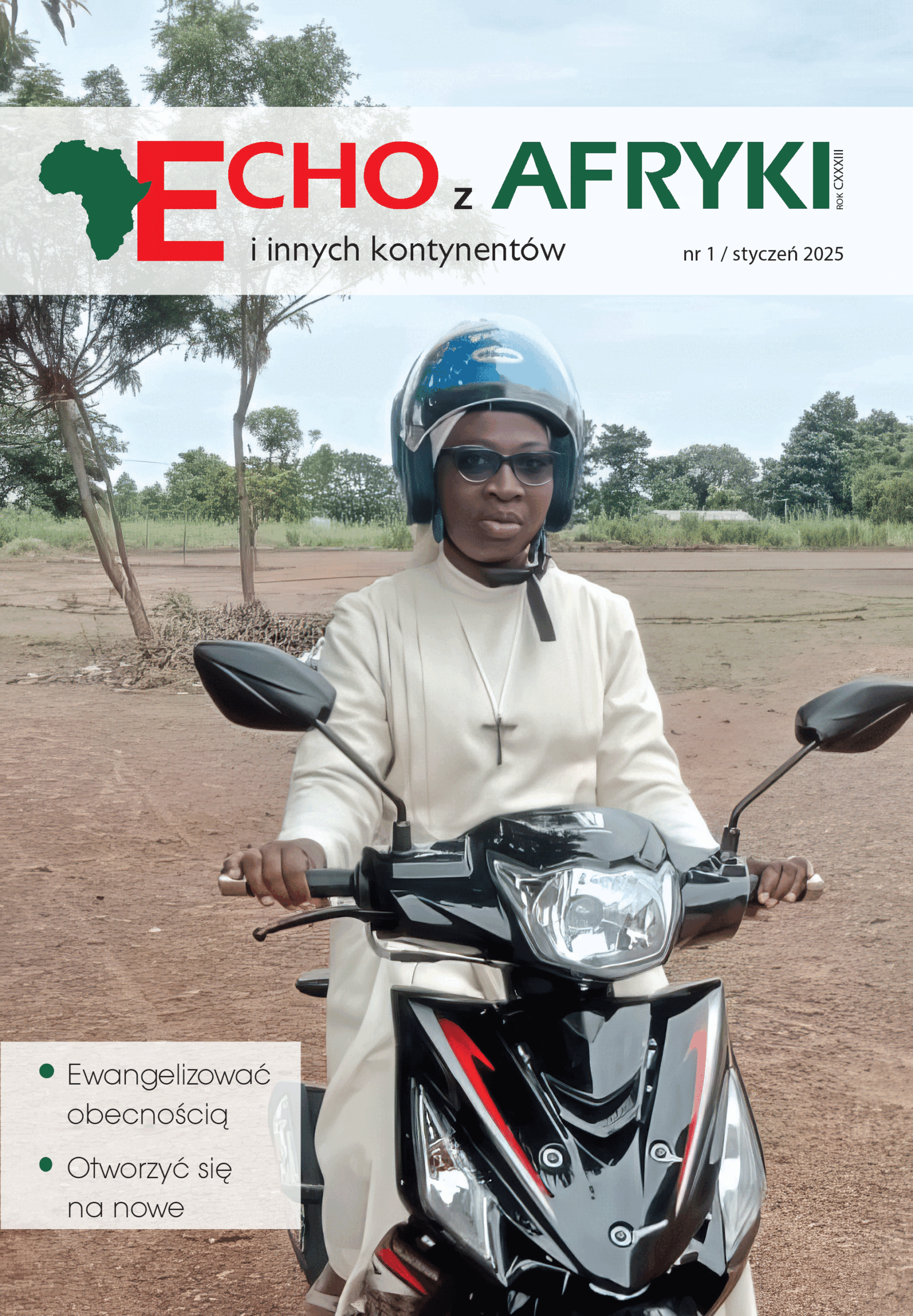 Okładki archiwalnych numerów czasopisma misyjnego „Echo z Afryki”